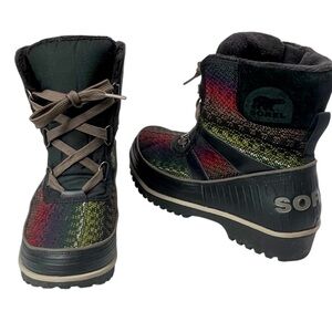 Sorel Tivoli II Boots Size 8 Blanket Suede Waterproof Winter Boot NL2091-010